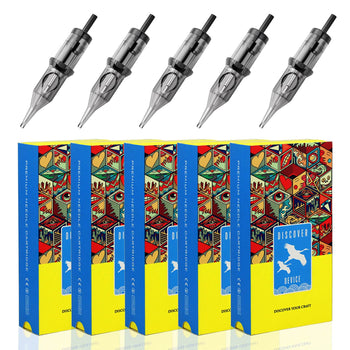 100Pcs Mixed Size DISCOVER Tattoo Cartridge #12 RL RS M1 CM