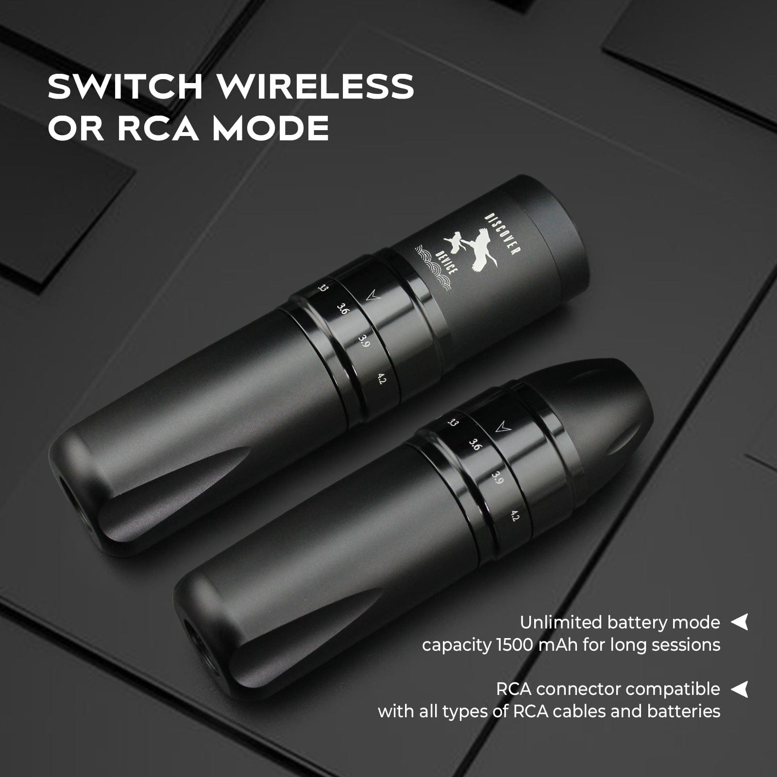 DISCOVER DEVICE Adjustable Stroke 2.4~4.2mm Wireless Tattoo Pen DF7