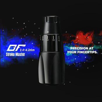 DISCOVER DF2.4-4.2mm Adjustable Stroke Wireless Tattoo Pen Machine Black