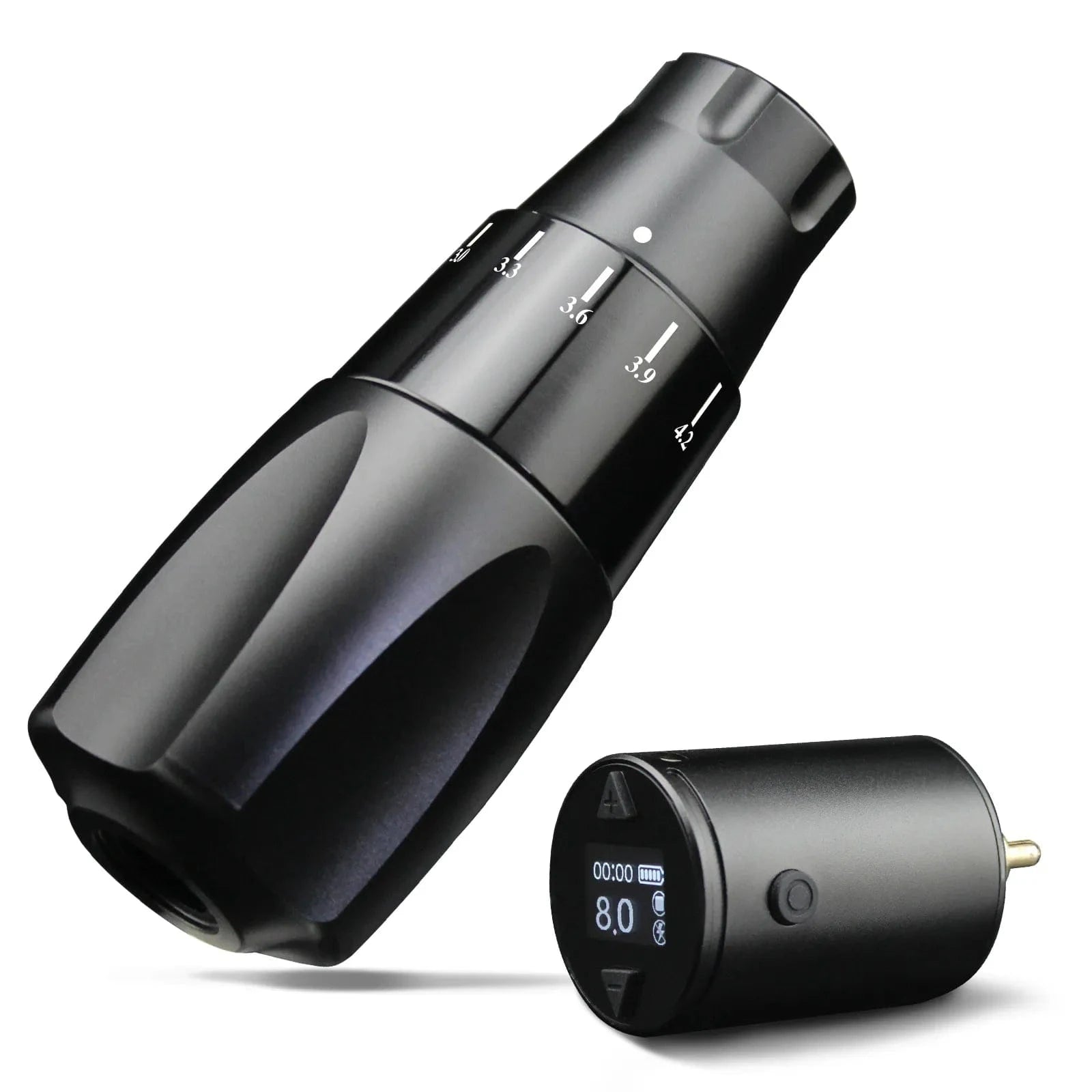 DISCOVER DF2.4-4.2mm Adjustable Stroke Wireless Tattoo Pen Machine Black