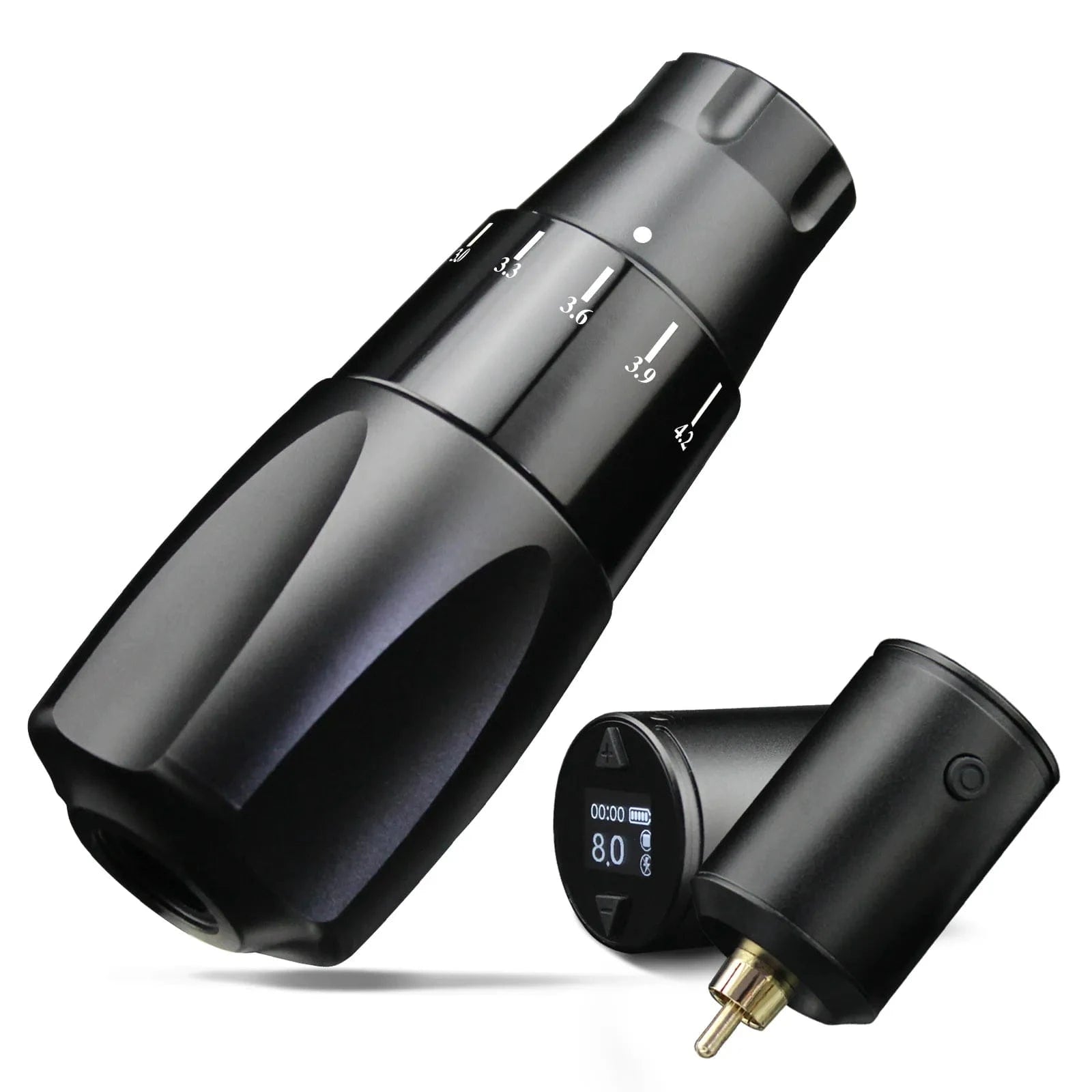 DISCOVER DF2.4-4.2mm Adjustable Stroke Wireless Tattoo Pen Machine Black