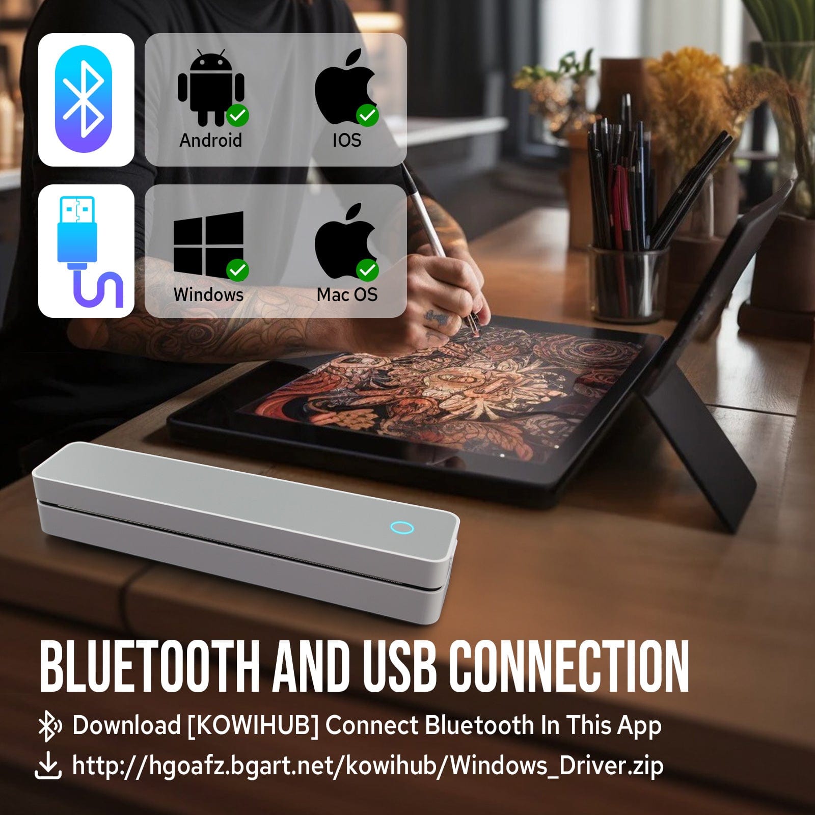 AIRBEAST K200 Wireless Tattoo Stencil Printer