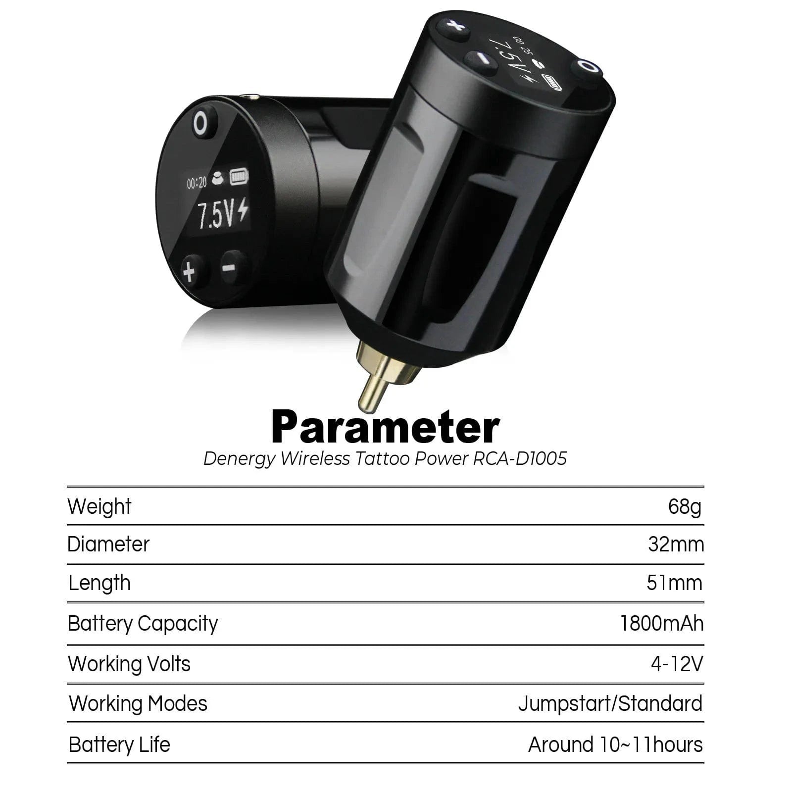 DISCOVER DEVICE®Tattoo Battery Pack 1800mAh 1005