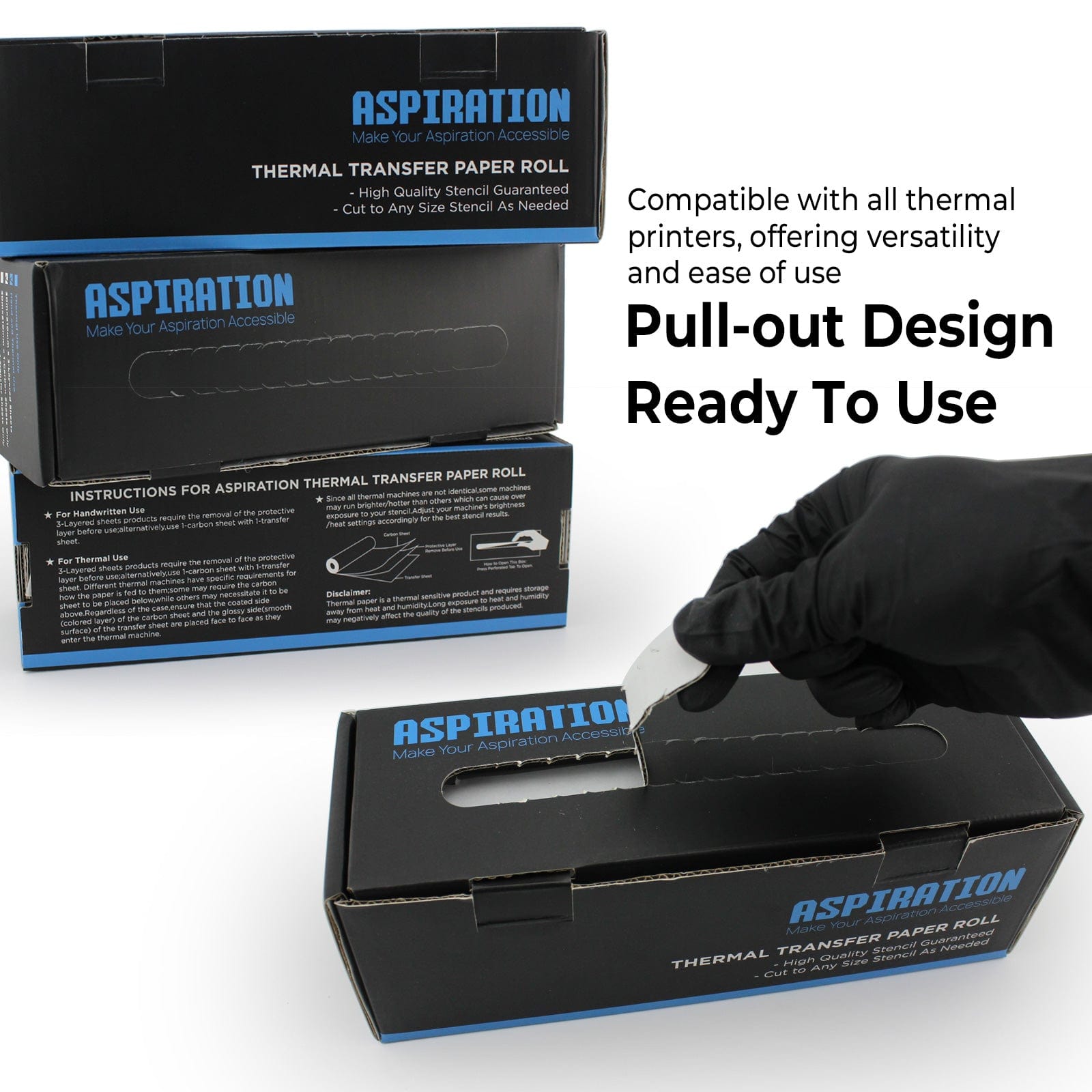 ASPIRATION Tattoo Transfer Paper 100 Feet Roll