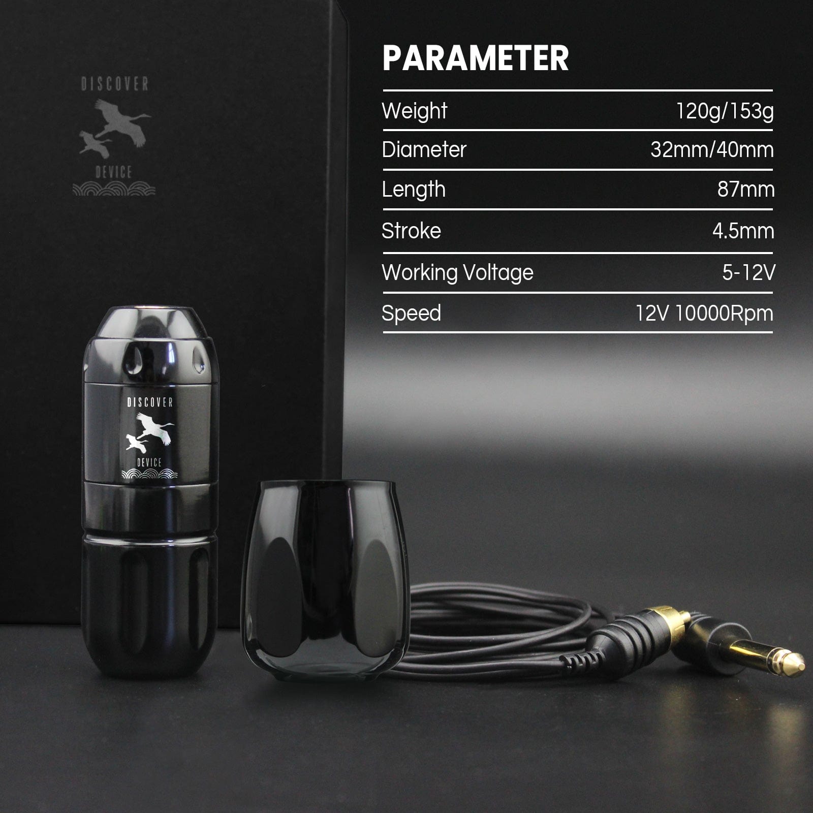 DISCOVER DEVICE® 4.5mm Stroke NM3 Tattoo Machine Kit