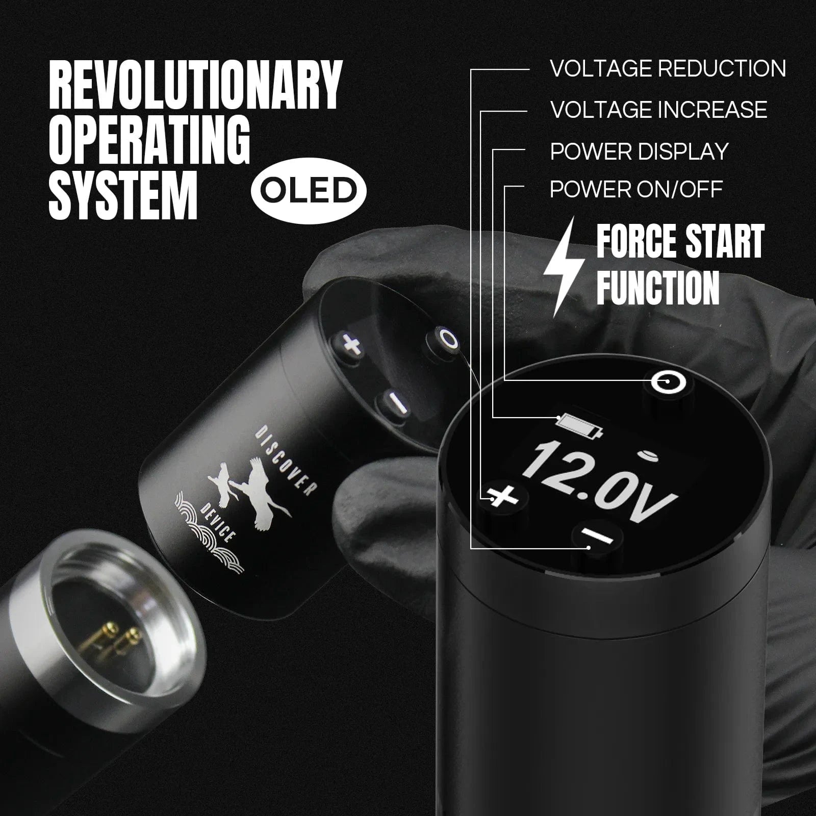 DISCOVER DEVICE All In One Unlimited Rotary Tattoo Machine 4.0/3.5mm Stroke EM7