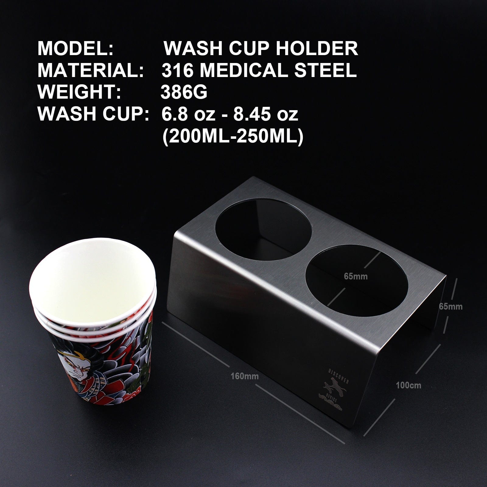 Stainless Steel Tattoo Rinse Cup Holder