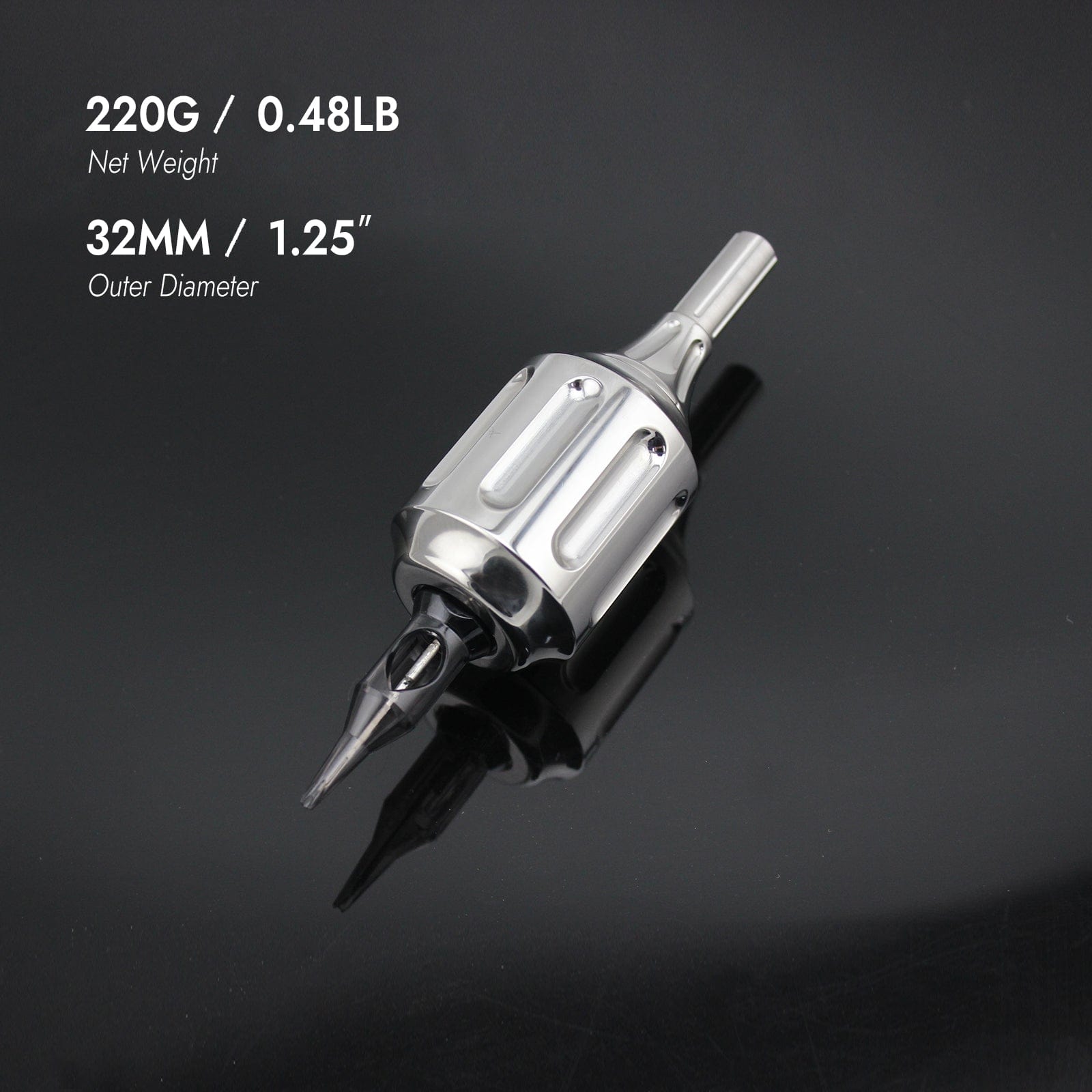 DISCOVER DEVICE® Heavy Stainless Steel Tattoo Cartridge Grip Kit