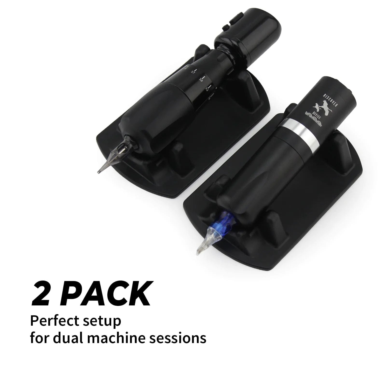Tattoo Machine Stand 2 Pack–Soft Rubber Tattoo Pen Holder