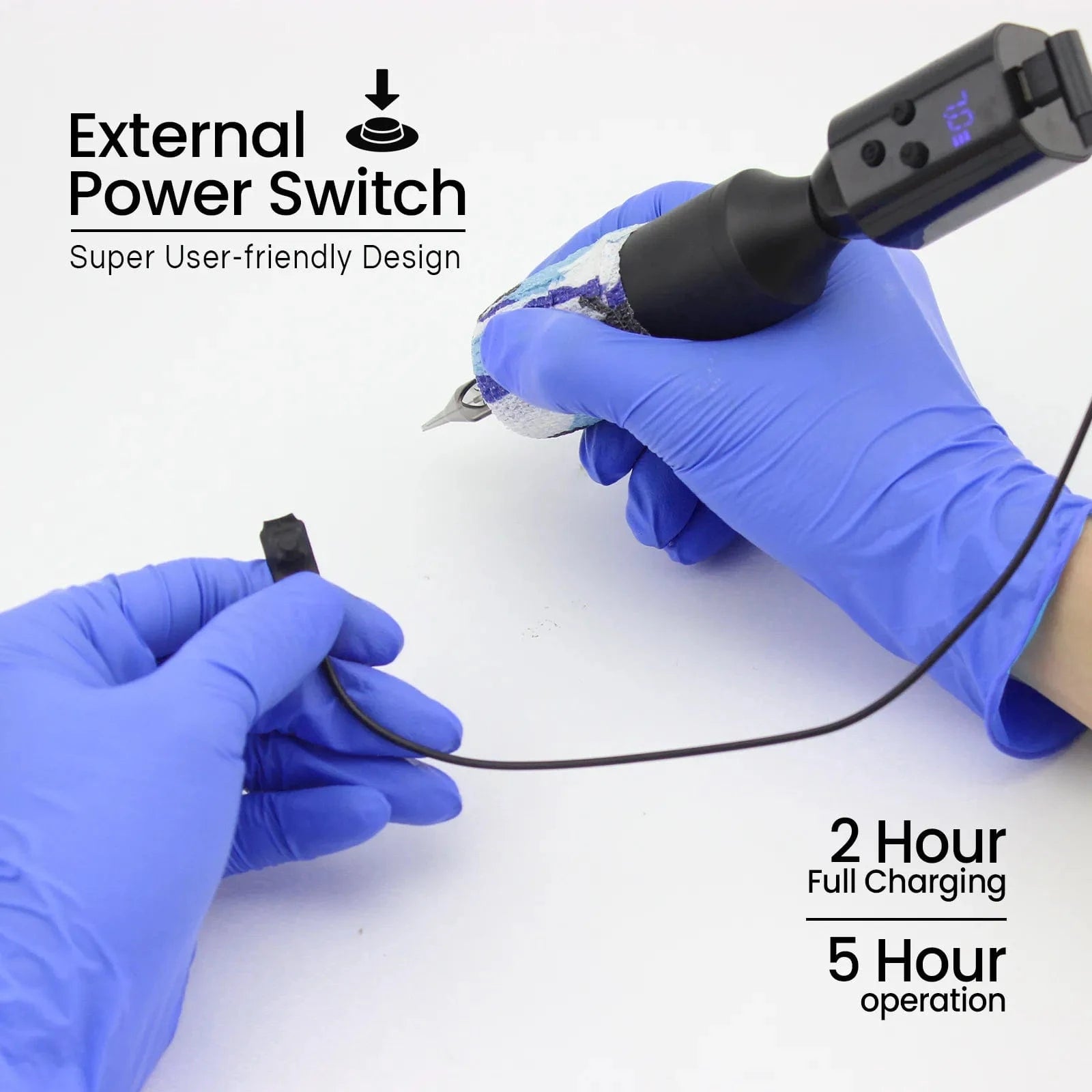 DISCOVER DEVICE® Wireless Tattoo Battery RCA / DC