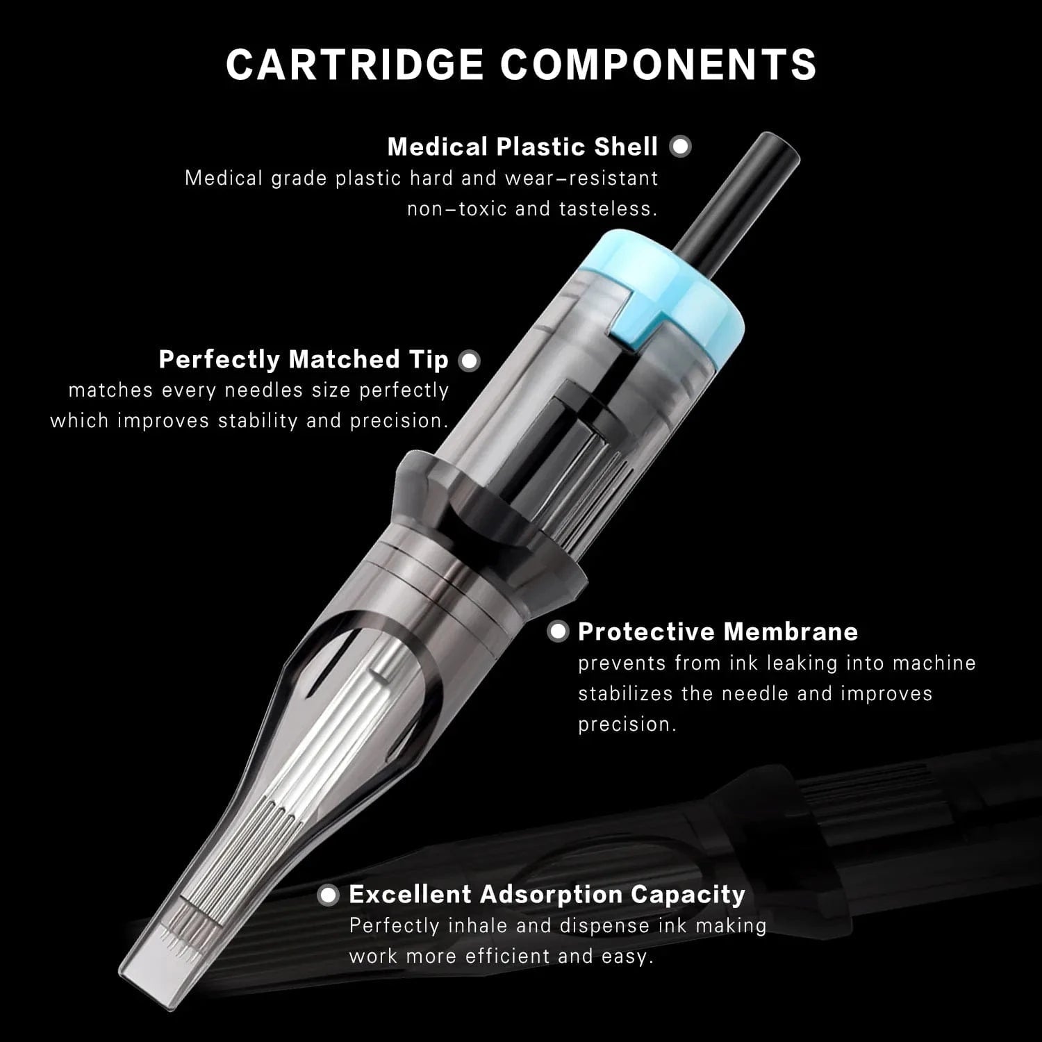DISCOVER DEVICE® Tattoo Cartridge Needle 0.30mm Curved Magnum