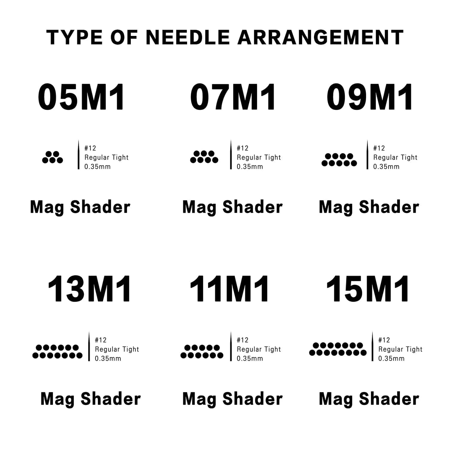 DISCOVER DEVICE® Tattoo Cartridge Needles 0.30mm Mag Shaders