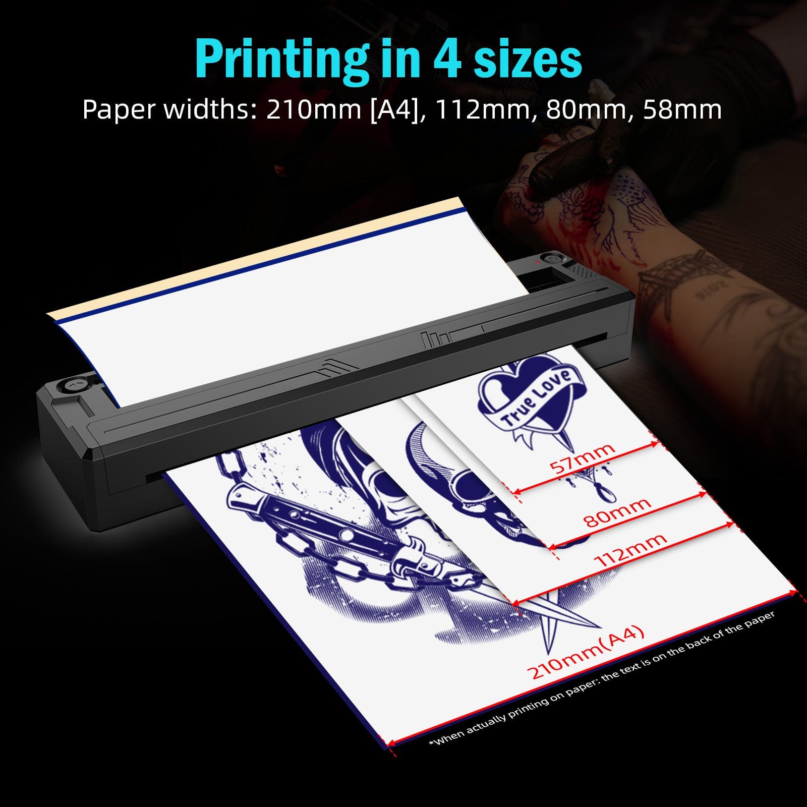 Tattoo Stencil Printer Wireless Bluetooth Thermal Printer M8