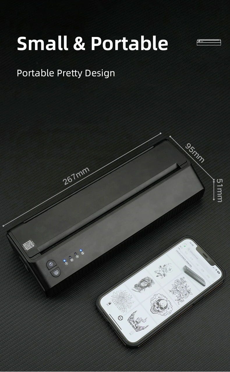 DISCOVER DEVICE® Portable Phone Bluetooth Tattoo Transfer Machine MHT-P8008