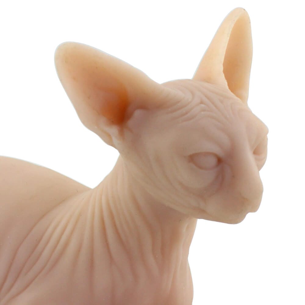 DISCOVER DEVICE® Real Life Size Silicone Sphynx Cat Tattooable【Discount Code:W4130BYSADNX】