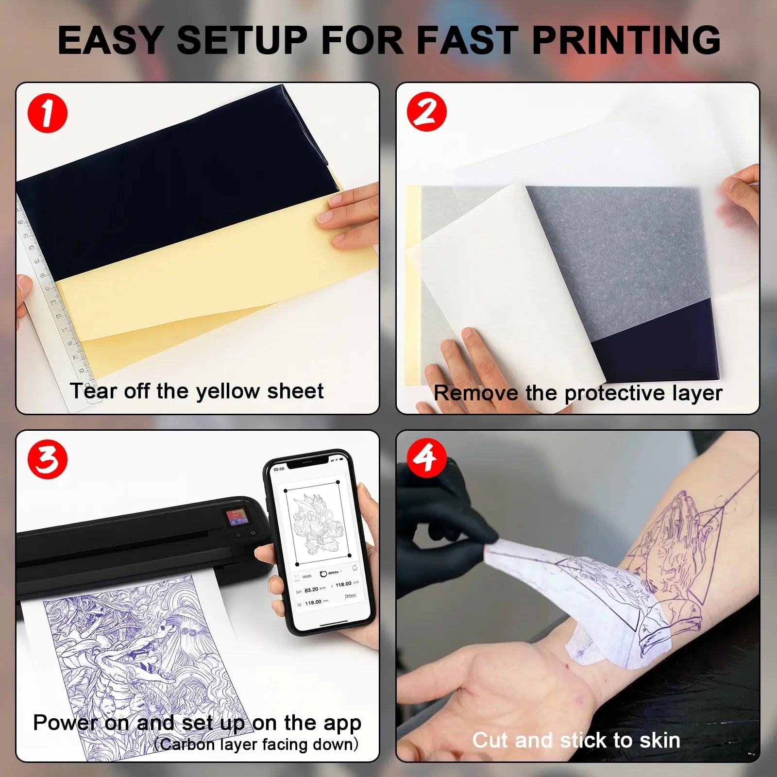 Tattoo Stencil Printer - Aspiration Wireless Printer with Smart App