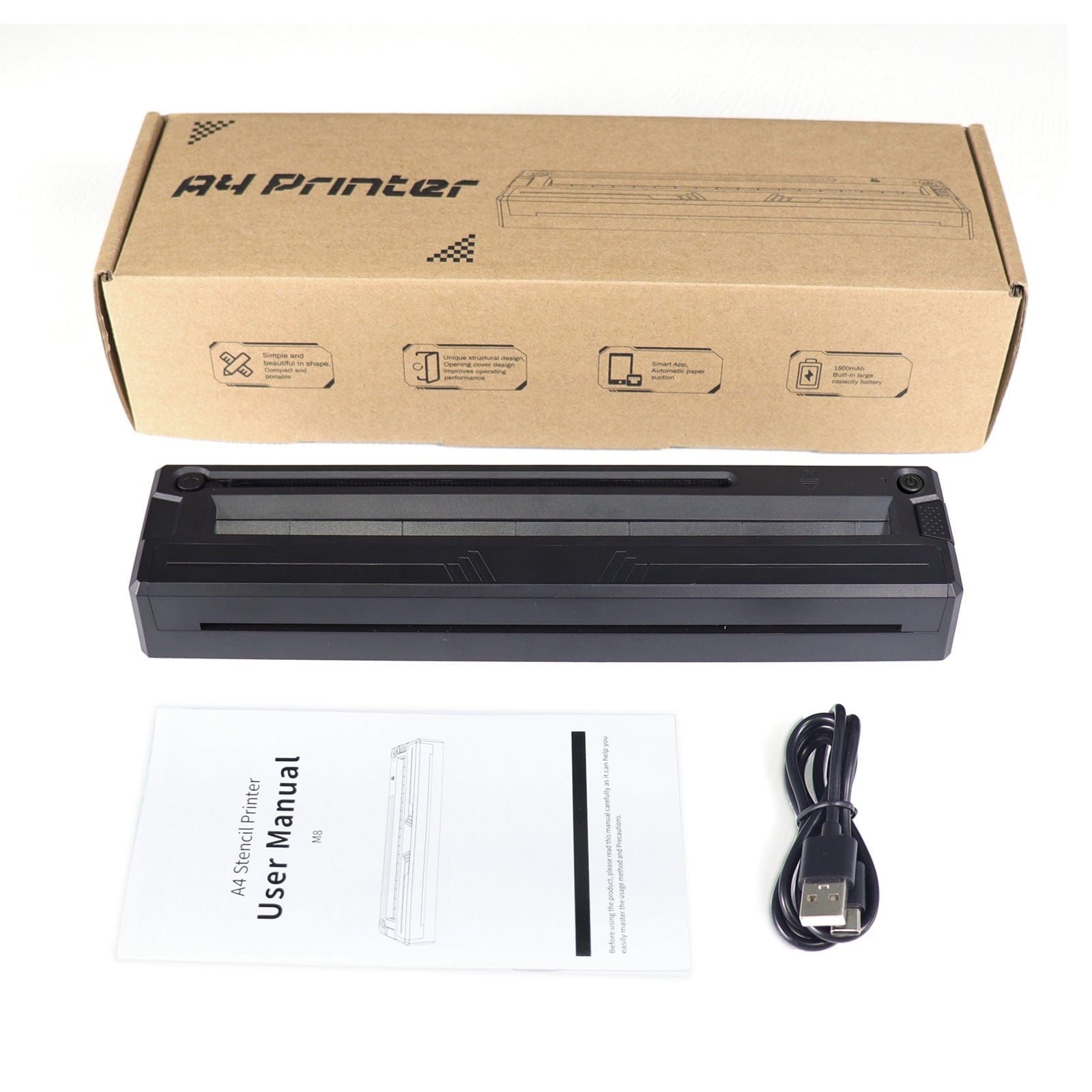Tattoo Stencil Printer Wireless Bluetooth Thermal Printer M8