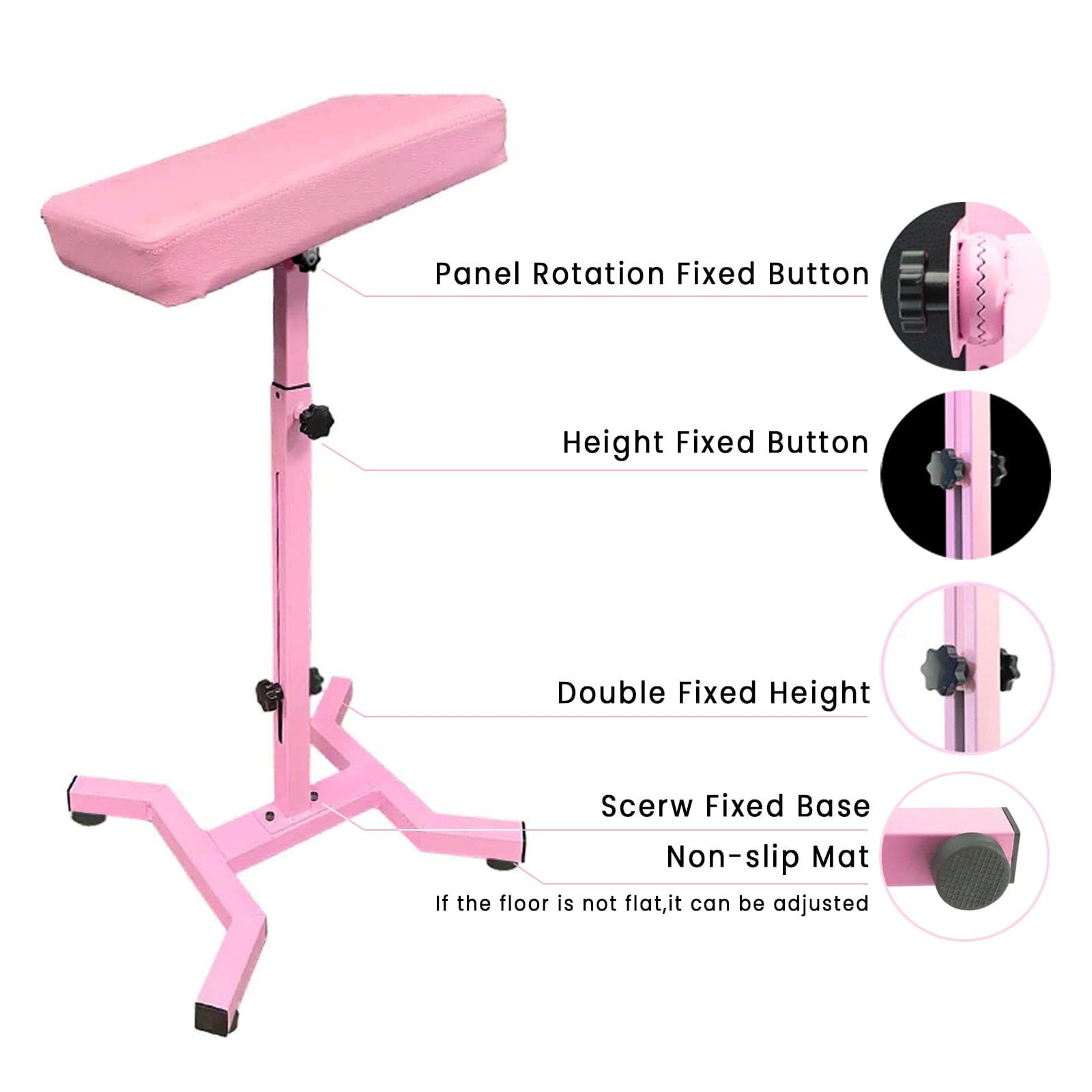 Heavy Tattoo Arm Rest - H Type Base Stability Strongly