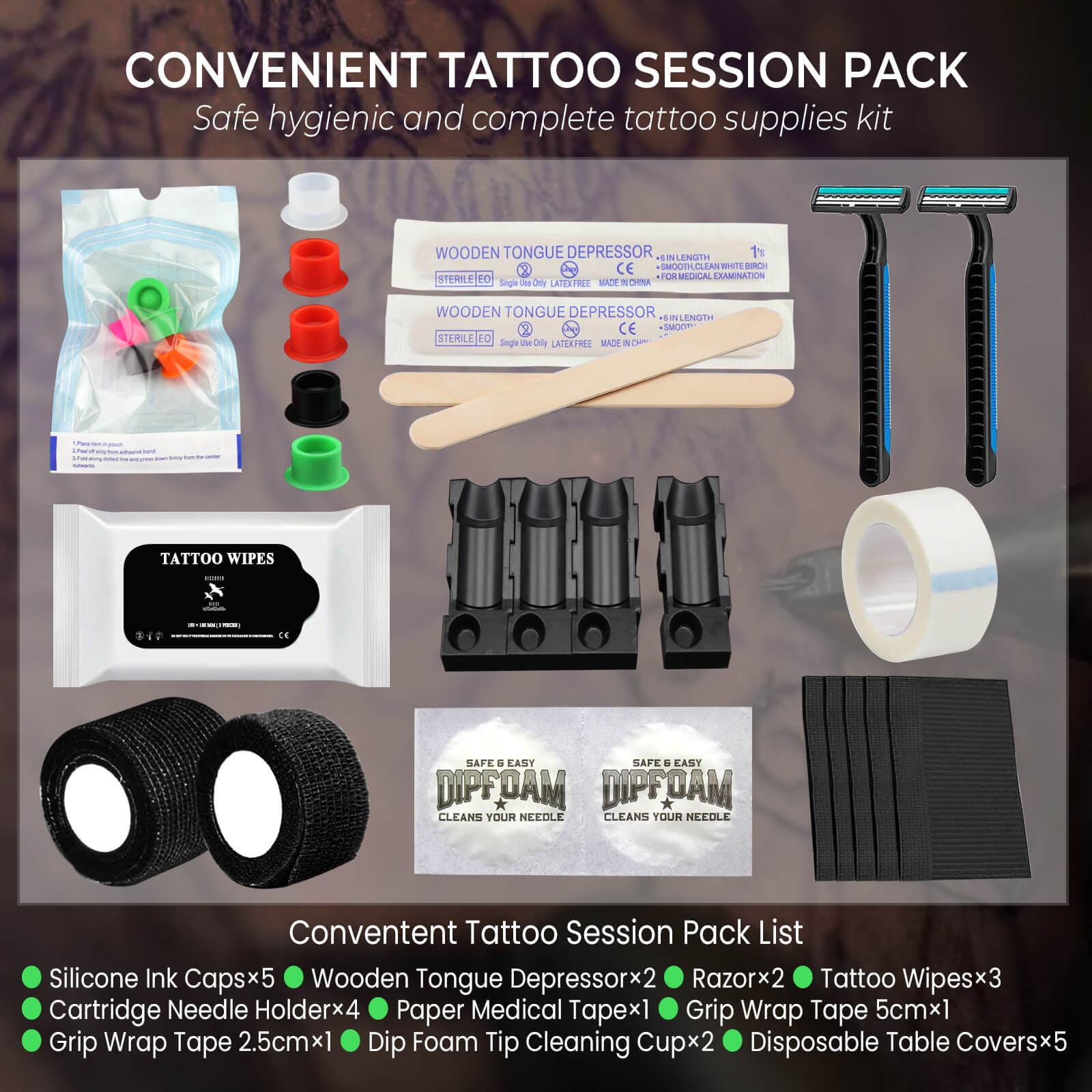 Convention Tattoo Pack-Essential Tattoo Supply Kit