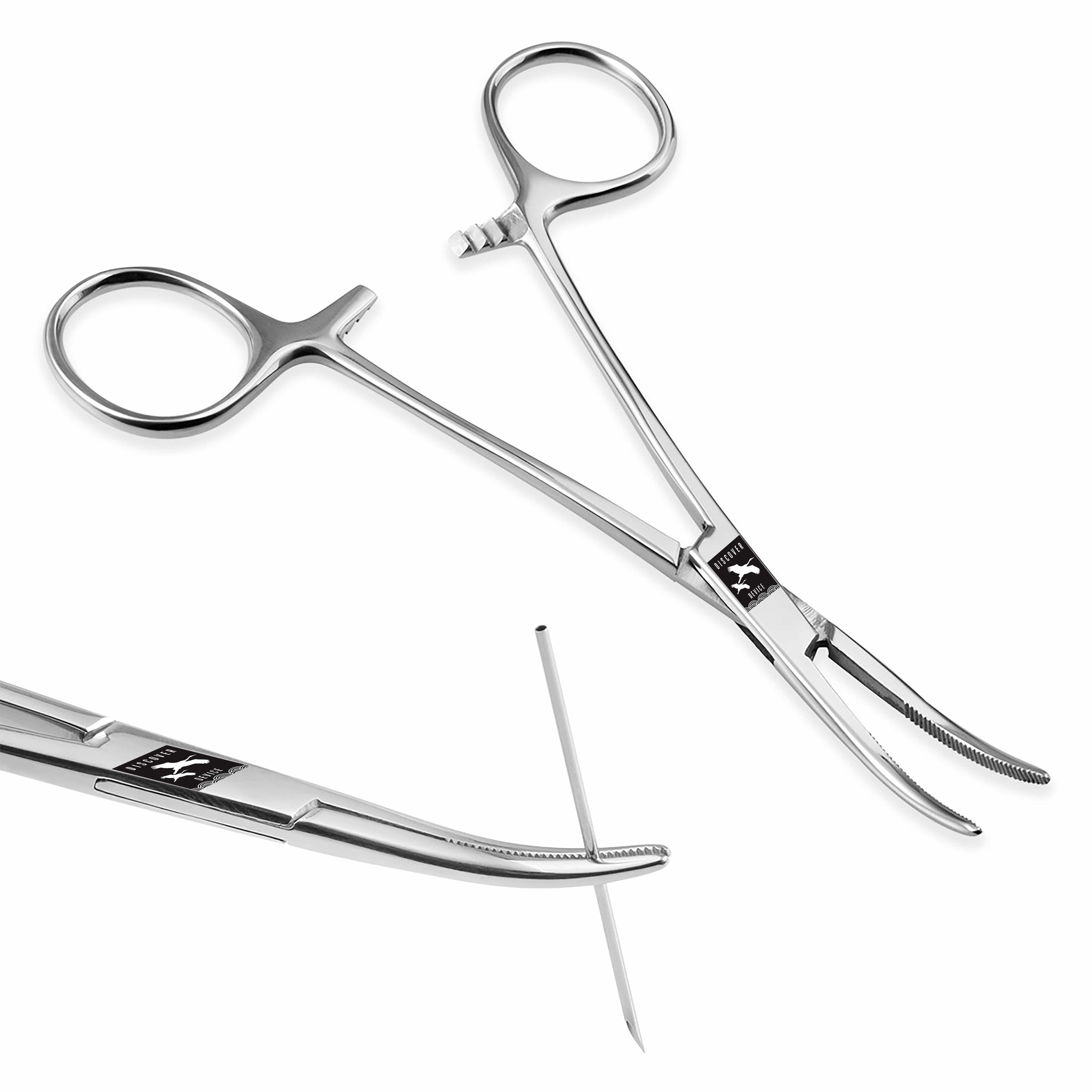 DISCOVER DEVICE Stainless Steel Forceps for Body Piercing