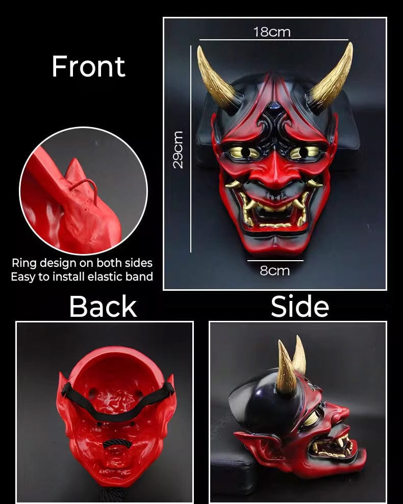 Japanese Hannya Mask for Tattoo Shop Wall Sculptures