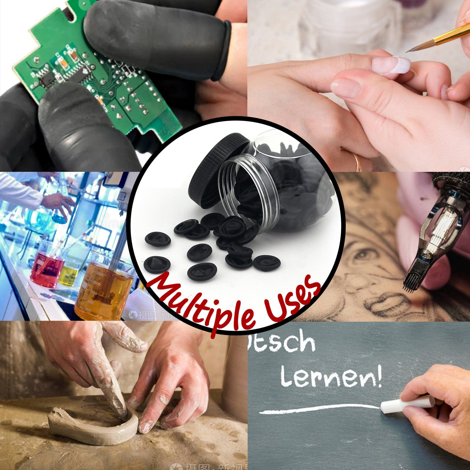 Disposable Latex Finger Cots 150PCS/Box*5