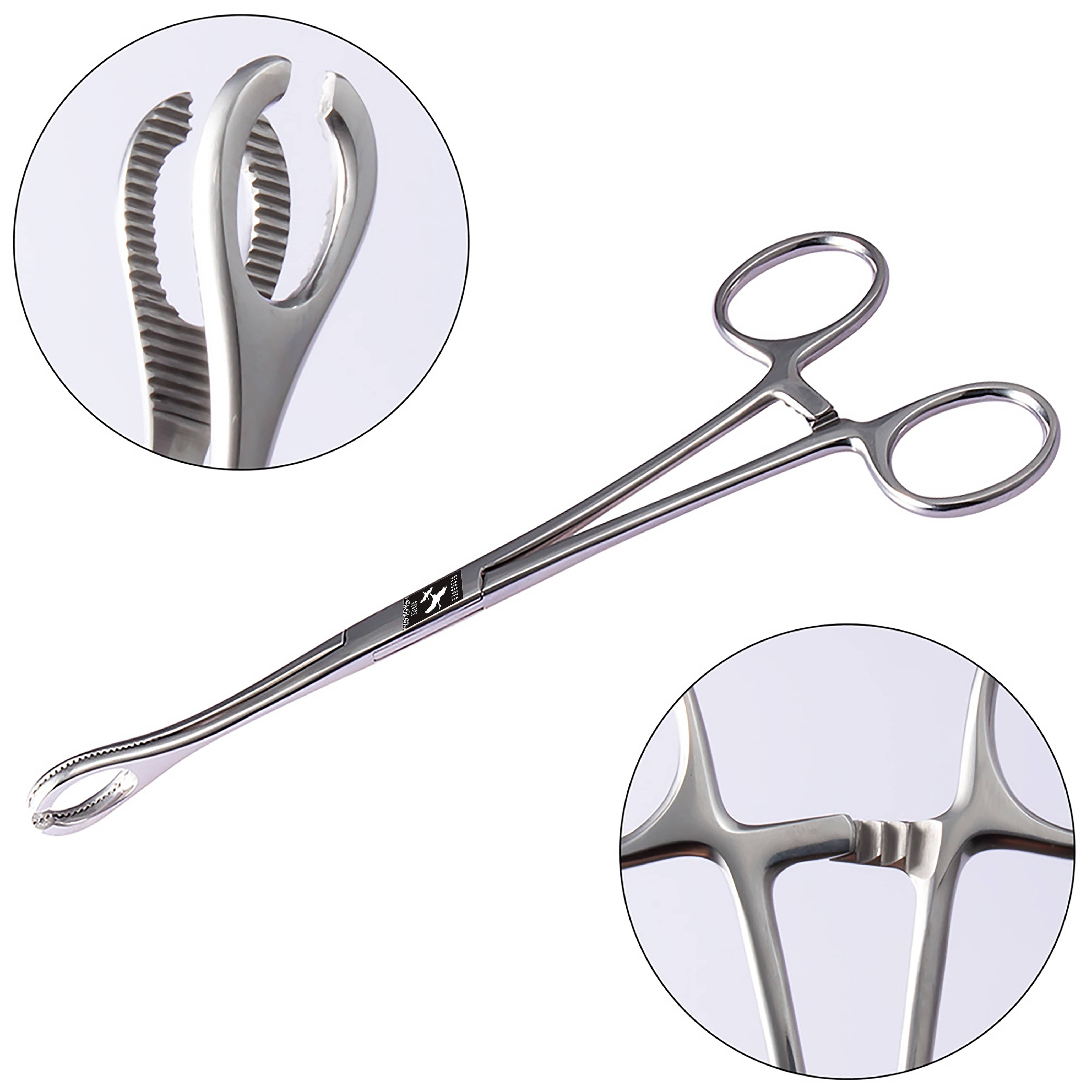 DISCOVER DEVICE Stainless Steel Forceps for Body Piercing