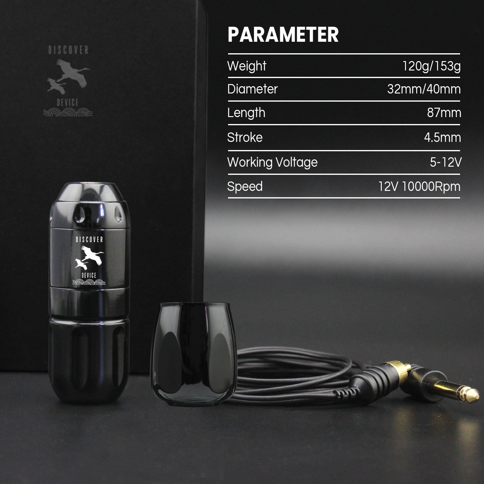 DISCOVER DEVICE® Tattoo Machine 4.5mm Stroke NM3
