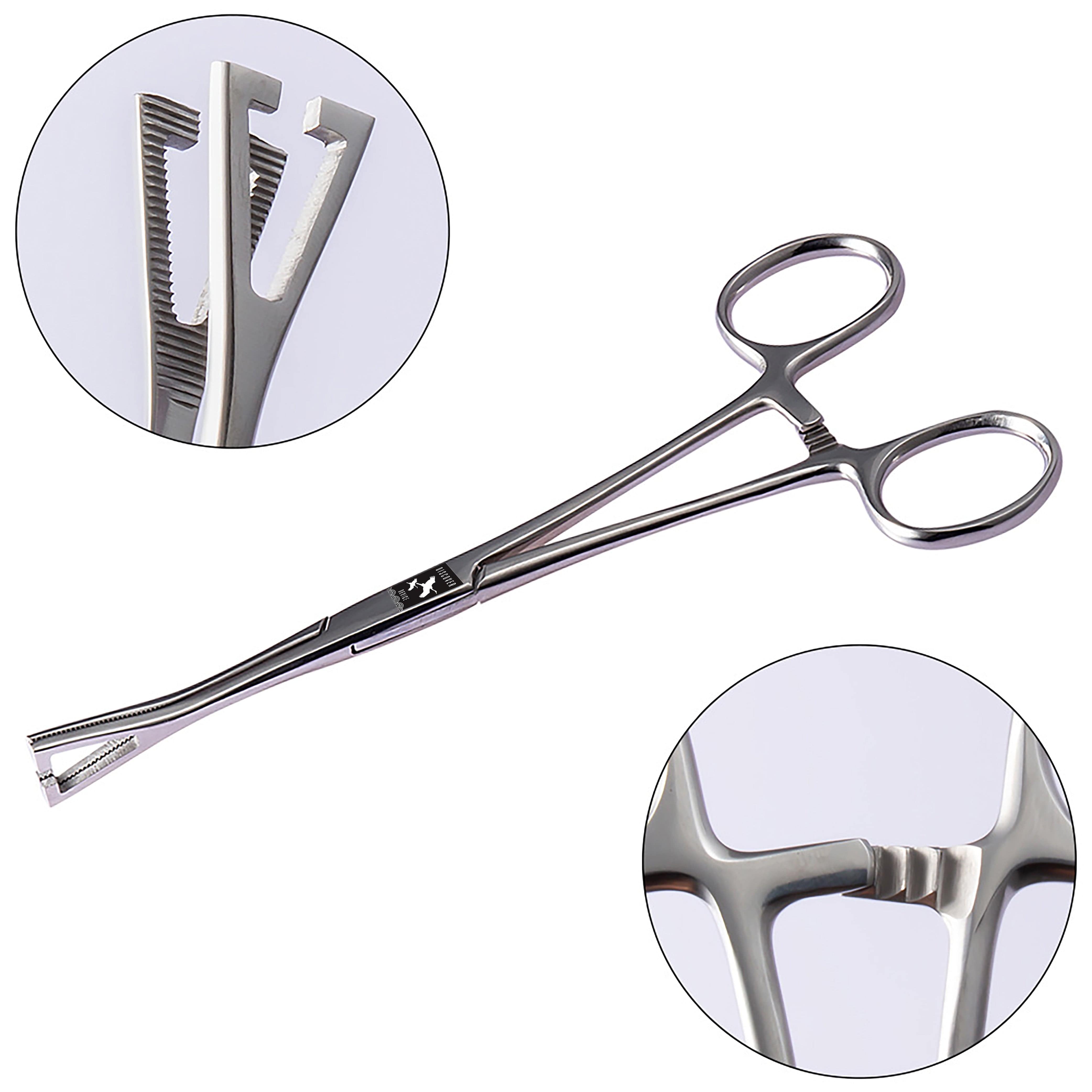 DISCOVER DEVICE Stainless Steel Forceps for Body Piercing