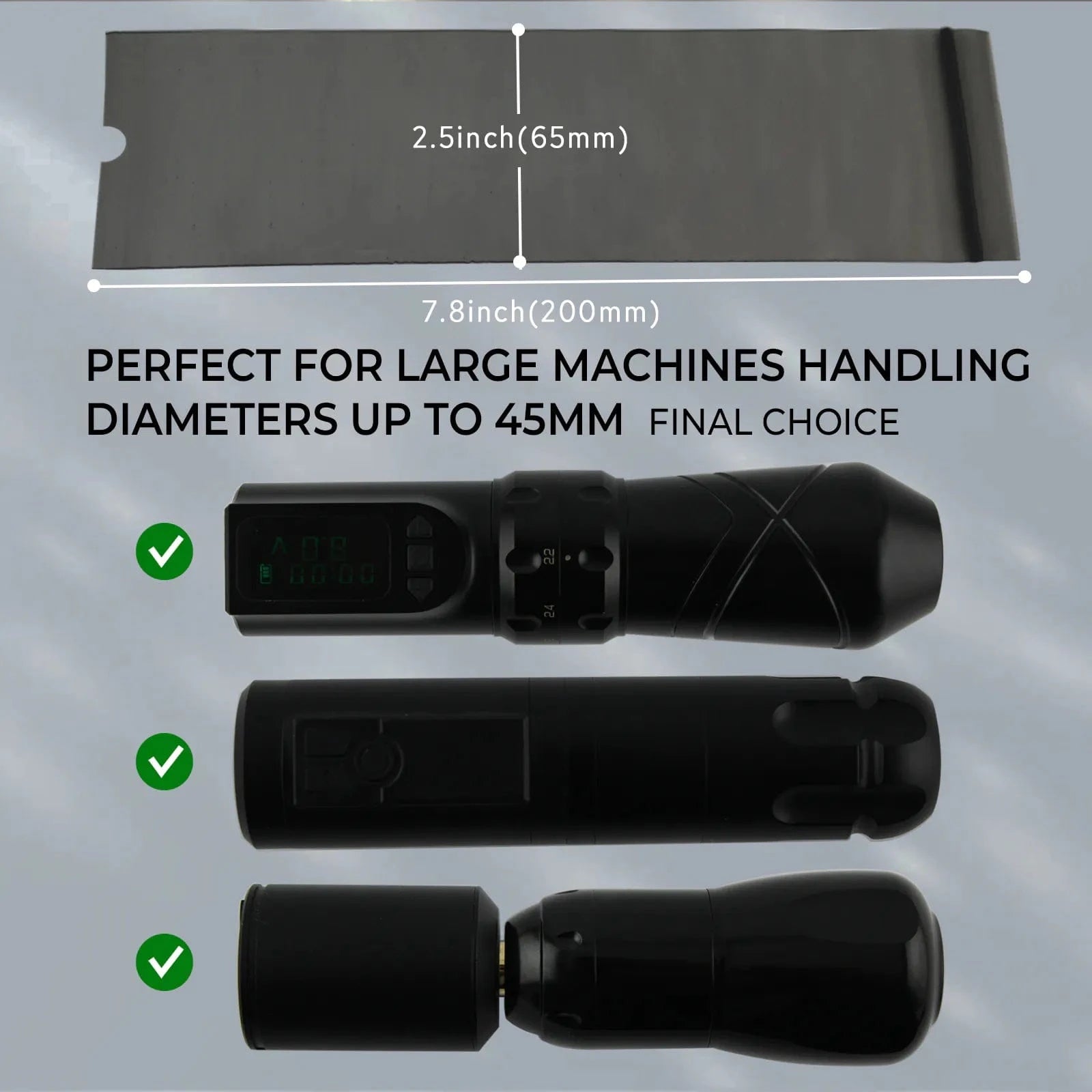 Sealable Tattoo Pen Covers Large,200pcs/Box 2.5''x 7.8''