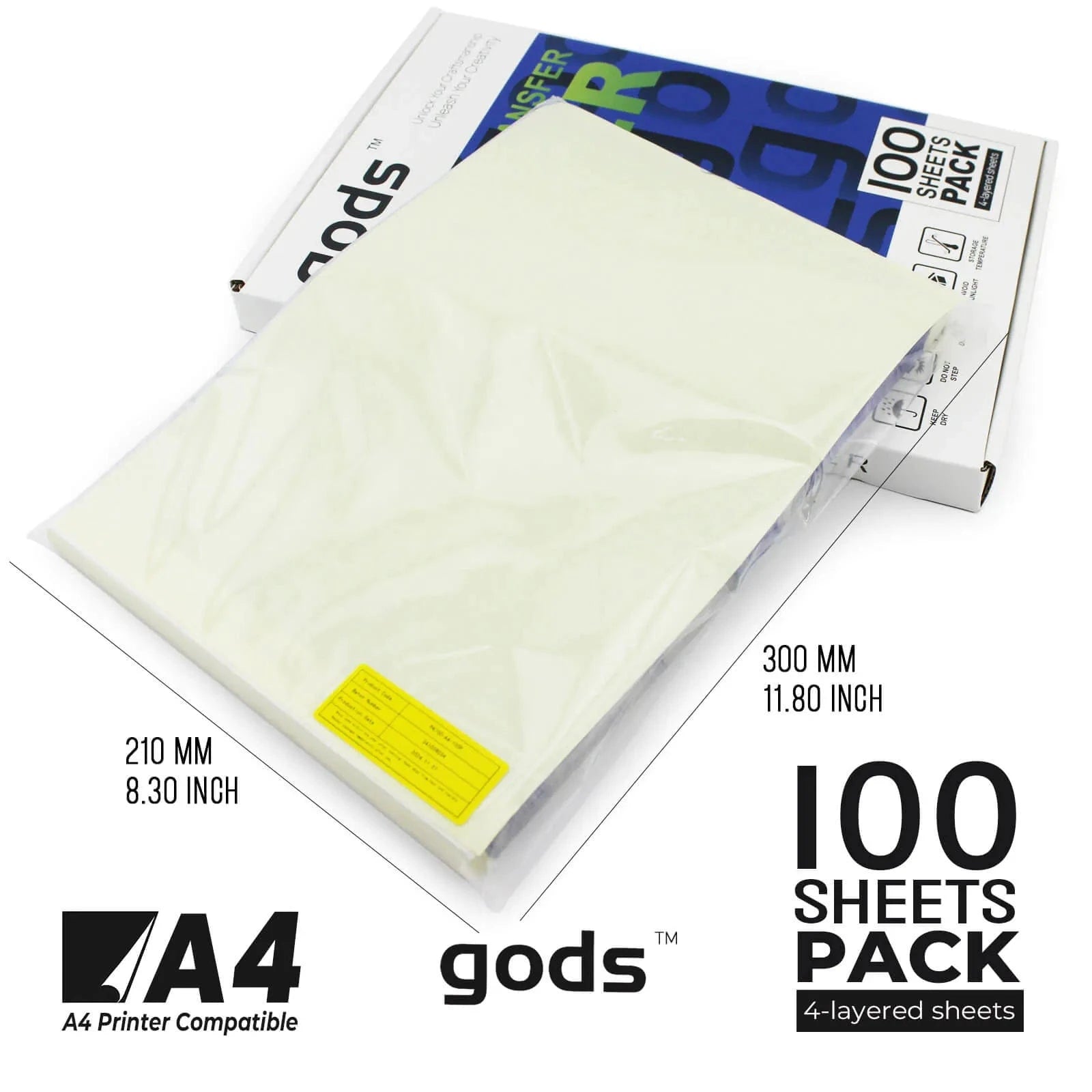 Tattoo Transfer Paper A4, Gods 100/20 Sheets Stencil Paper