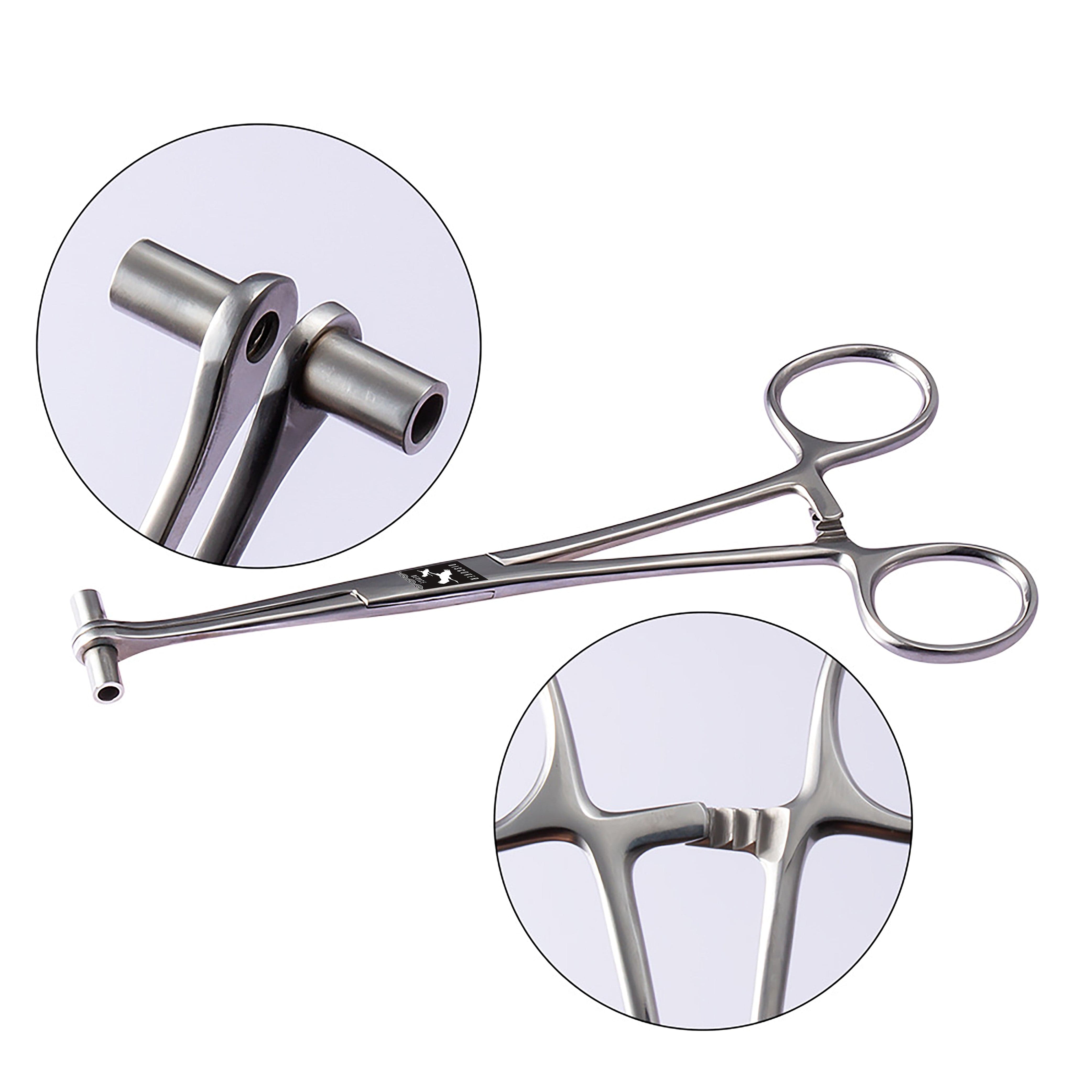 DISCOVER DEVICE Stainless Steel Forceps for Body Piercing