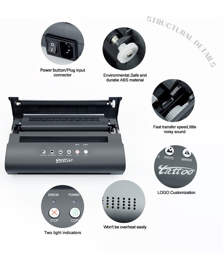 DISCOVER DEVICE® Tattoo Transfer Stencil Machine MT-200