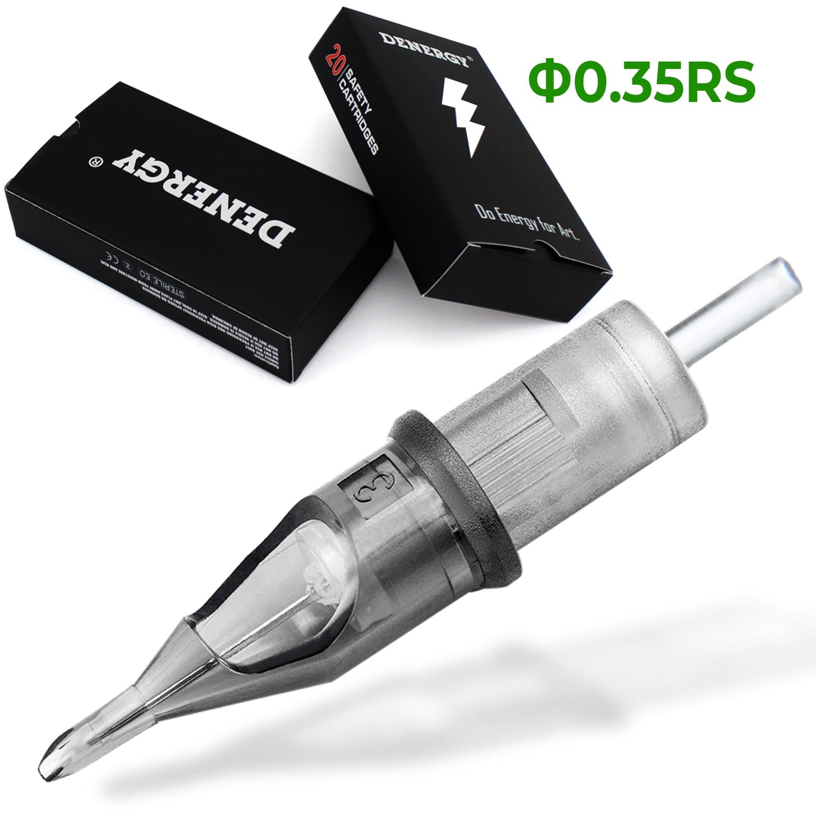 Denergy® 0.35mm RS Premium Memebrane Tattoo Needle Cartridge