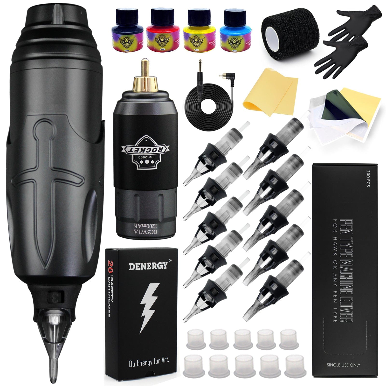 Denergy® Rotary Tattoo Machine Kit DSW-11-PS