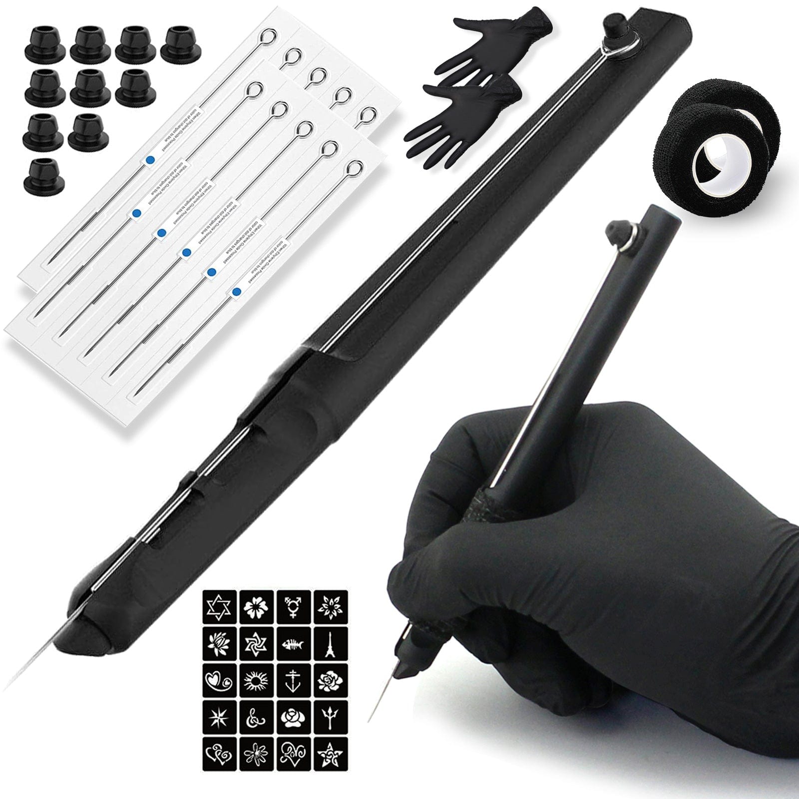 Denergy® Hand Poke a Stick Tattoo Kit with Ink
