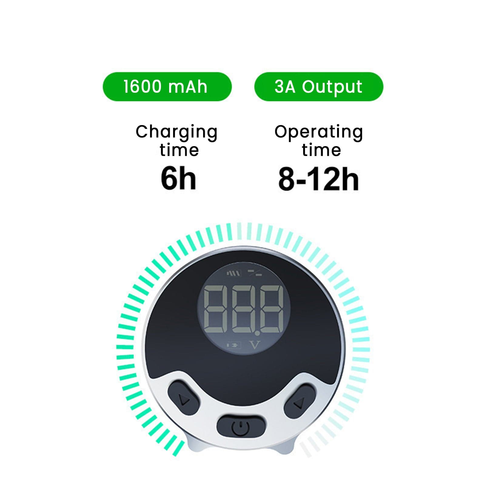 DISCOVER DEVICE® Tattoo Battery Wireless LCD 1600mah