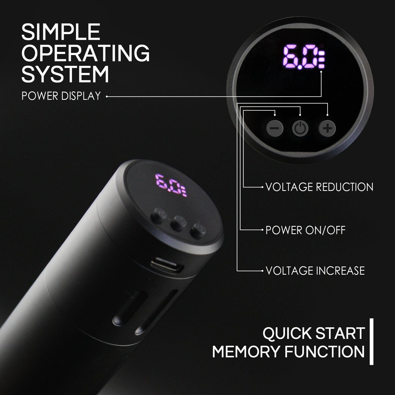 DISCOVER DEVICE® Wireless EM1 4.0mm Stroke with Dotwork Function(NEW)