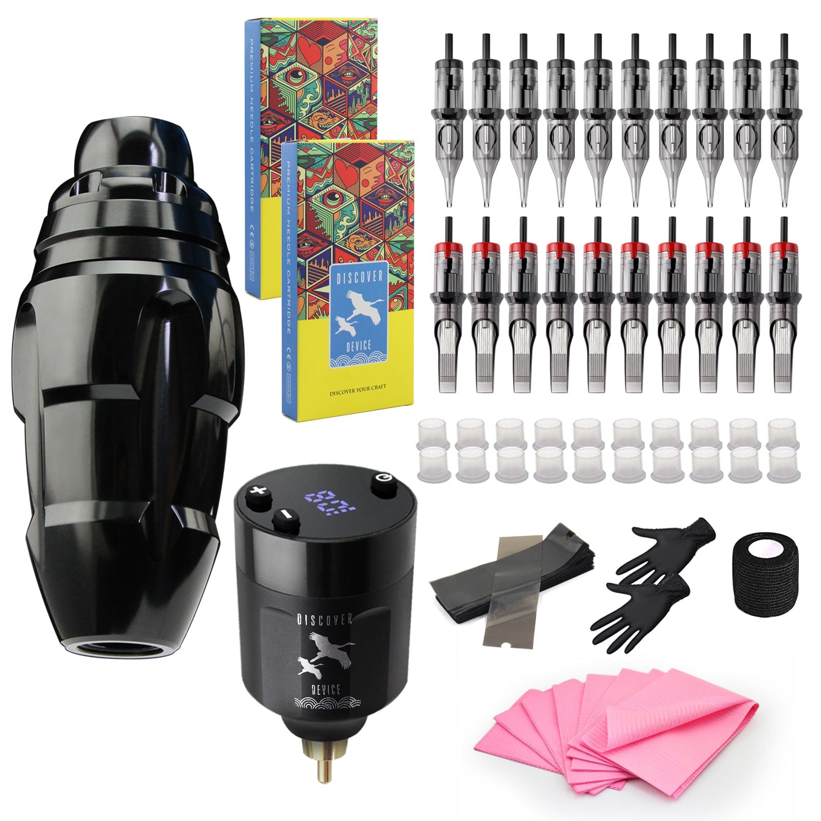 Denergy® Grenades Tattoo Machine Kit 1945 Pen Machine Tattoo Kit