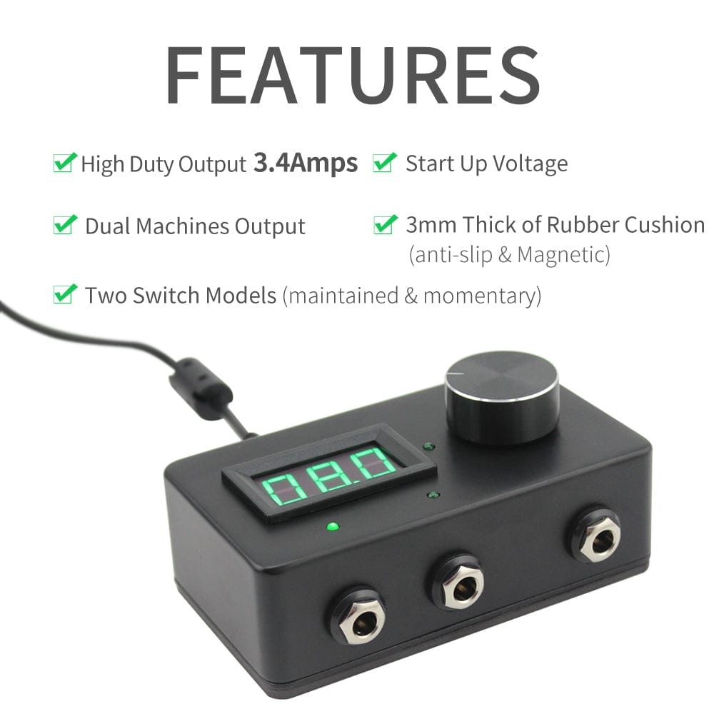 3.4Amps STARRY Tattoo Power Supply