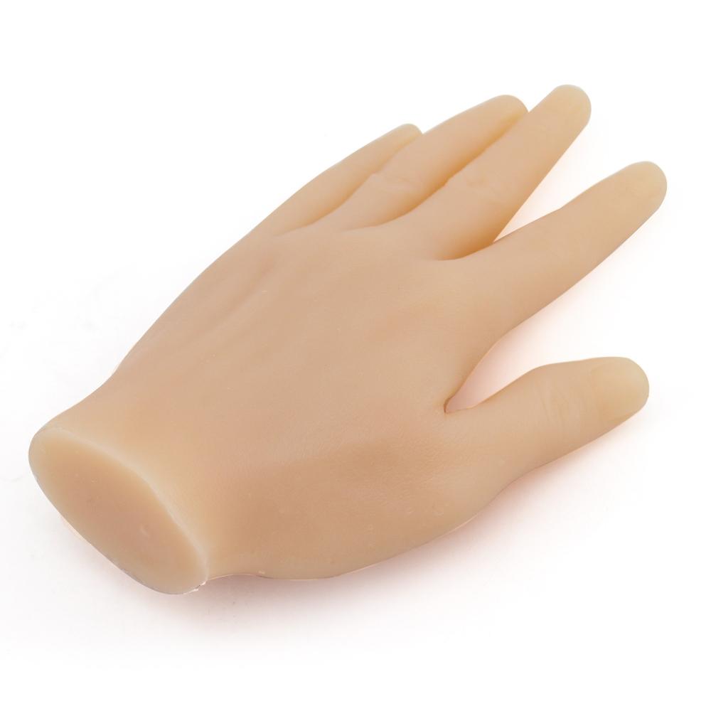 DISCOVER DEVICE® Realistic Lifesize Silicone Hand Male Model Fake Tattoo Skin