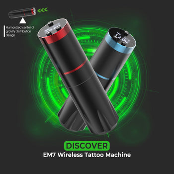 DISCOVER DEVICE® EM7 Wireless Tattoo Machine 3.5mm/4.0mm Stroke