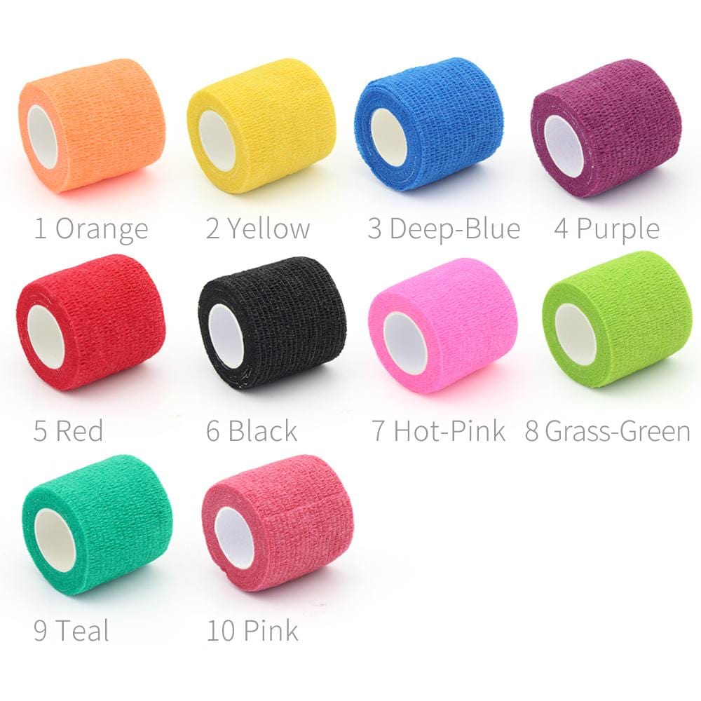 DISCOVER DEVICE® Tattoo Grip Cover Wrap Single Color 24PCS