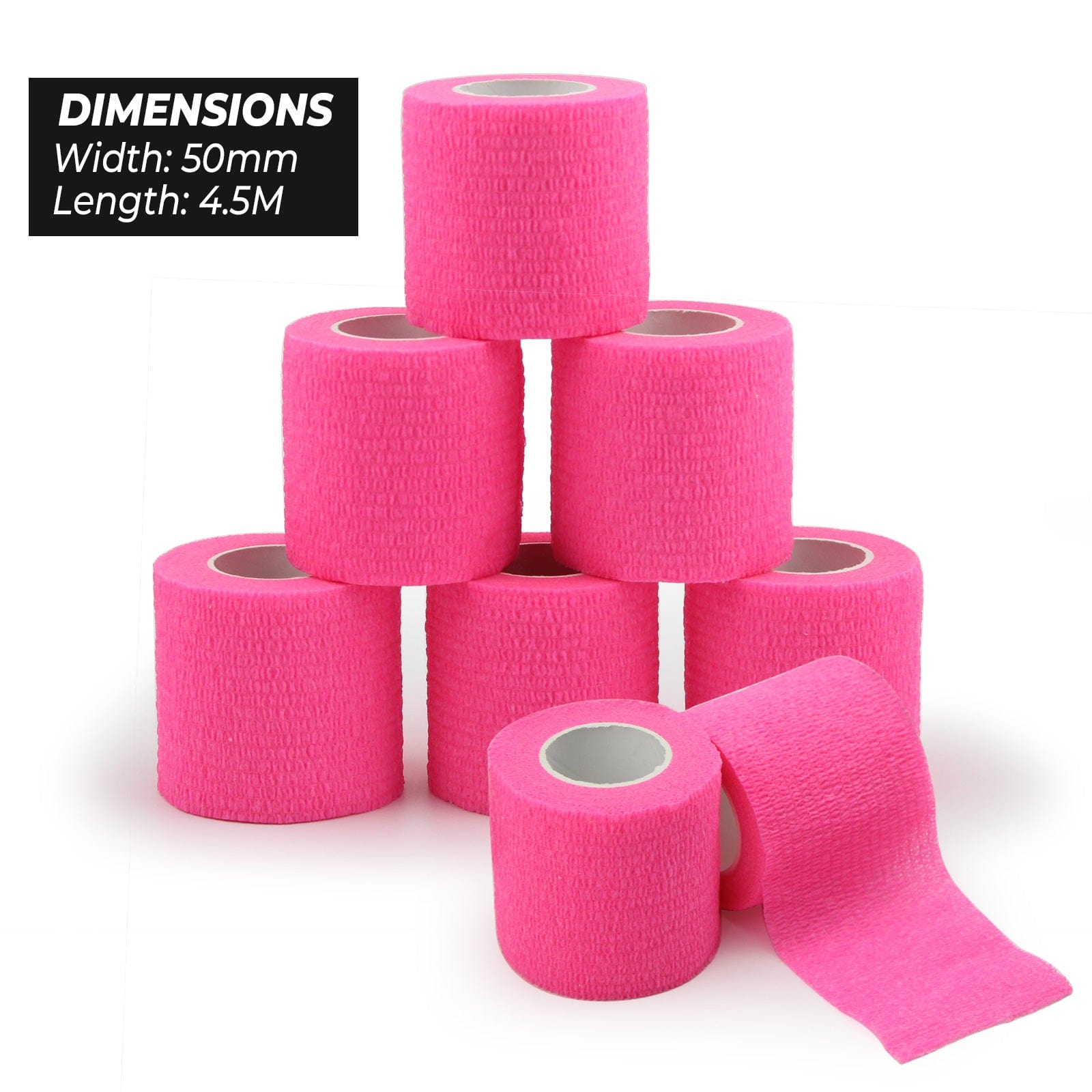 Denergy®-Tattoo Grip Cover Wrap Hot Pink 24pcs/Box × 2