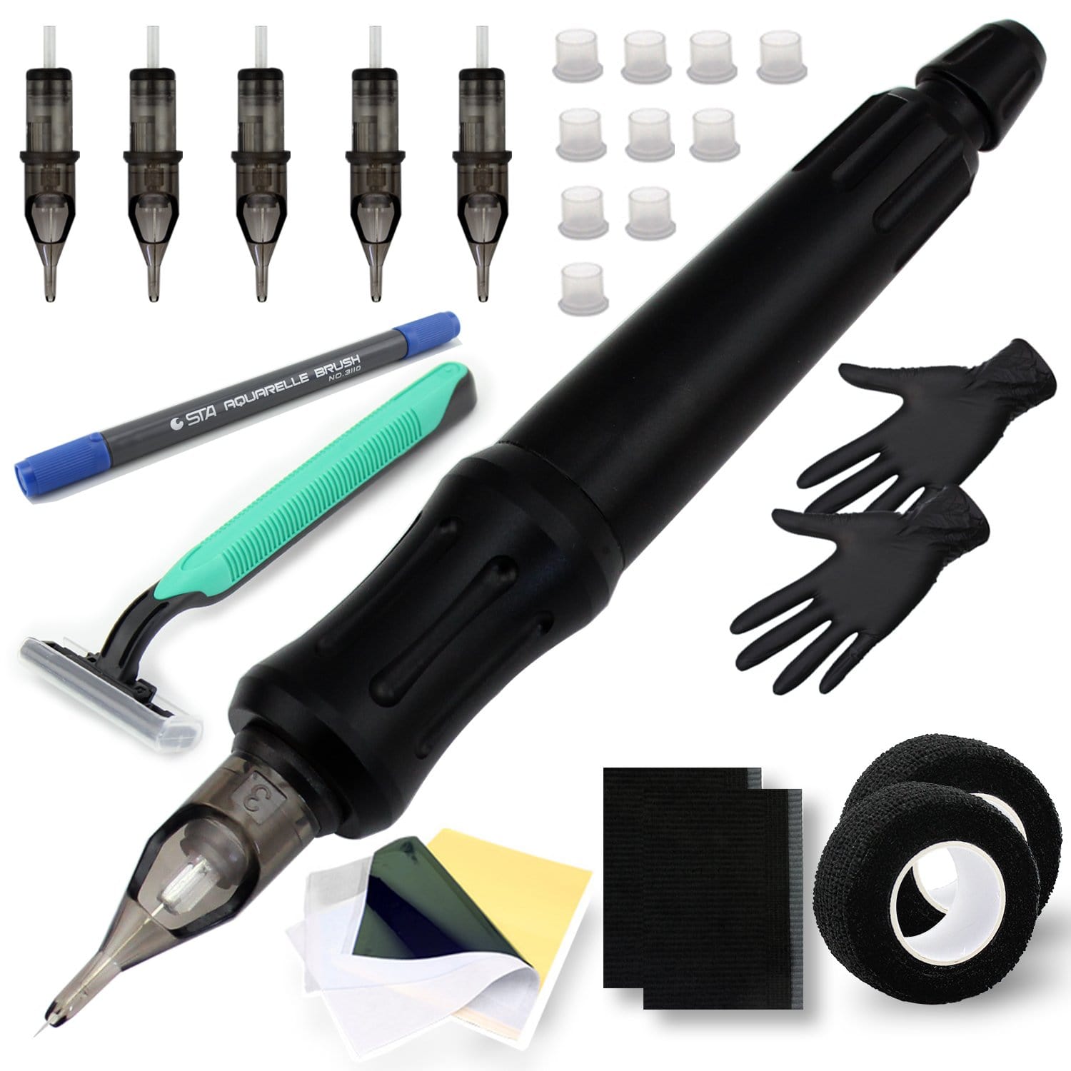 DISCOVER DEVICE® Aluminum Tattoo Cartridge Needle Hand Poke Kit