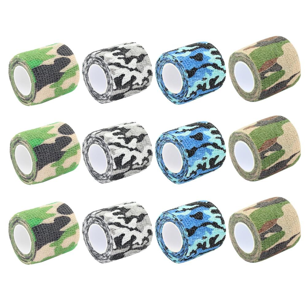Denergy® 12 Rolls Tattoo Grip Cover Wrap Camouflage