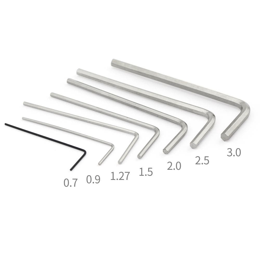 Hexagon Wrench Keys 0.7/0.9/1.27/1.5/2.0/2.5/3.0mm