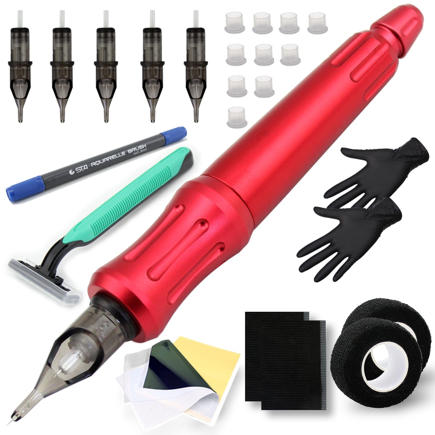 DISCOVER DEVICE® Aluminum Tattoo Cartridge Needle Hand Poke Kit