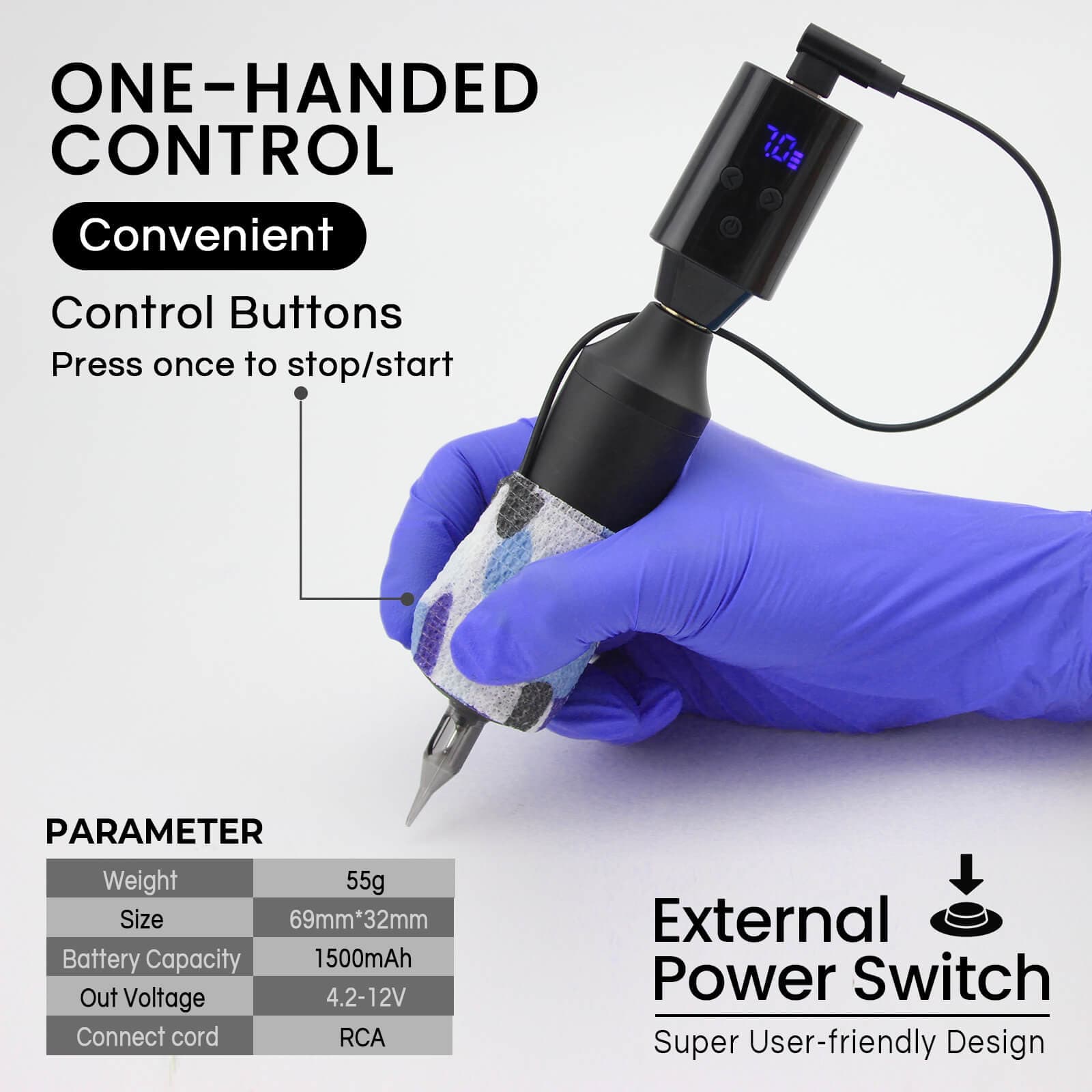 Denergy® Grenades Tattoo Machine Pen Kit