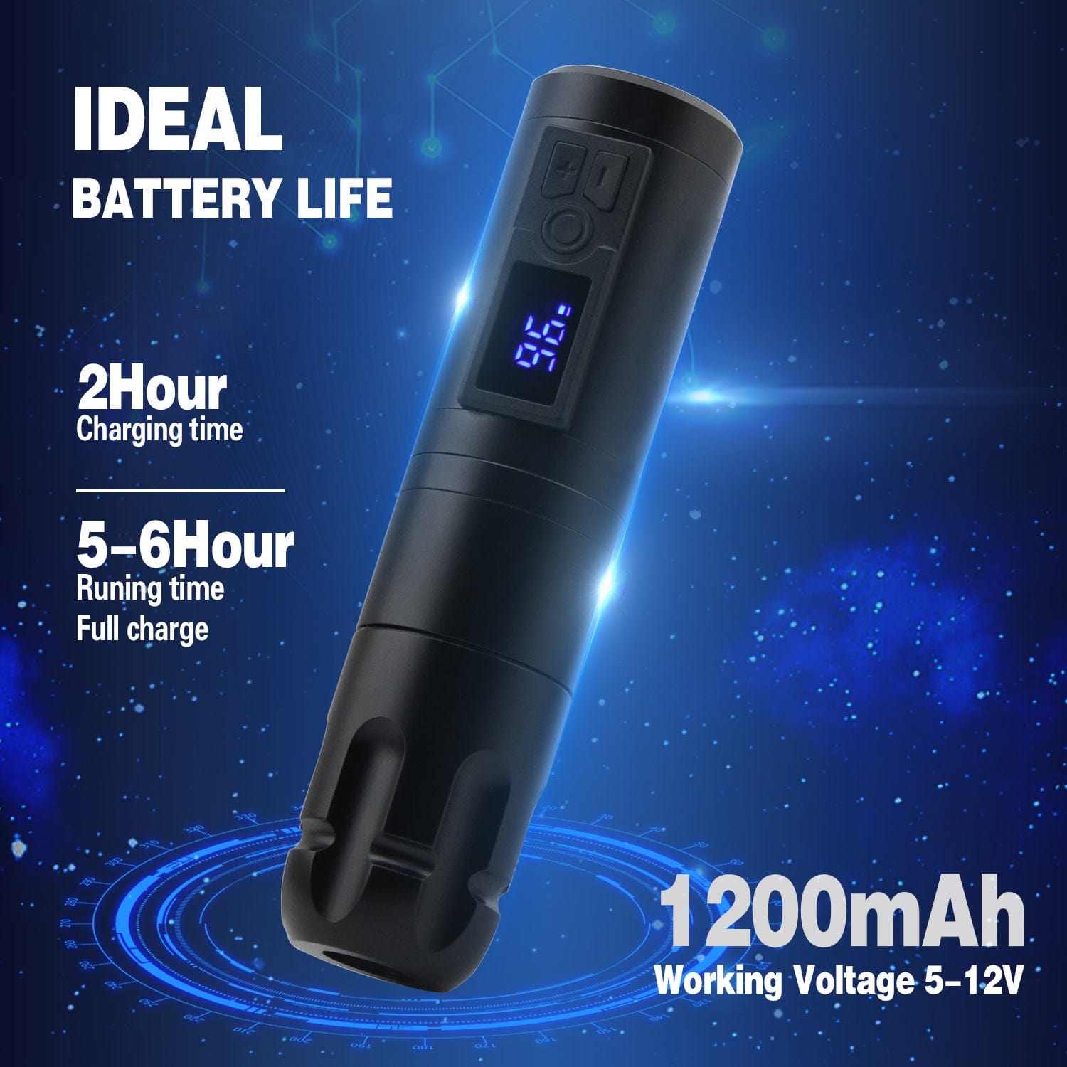 Denergy® Cartridge 1200mAh Battery Pen Digital LED Display